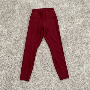 Alo yoga red leggings